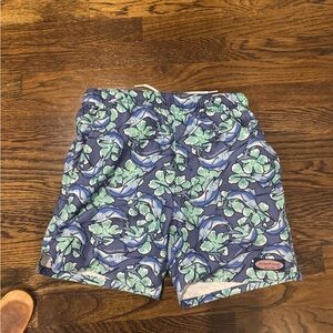 Vineyard Vines Blue and Green Swim Trunks Boys